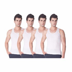 VIP Bonus Premium Men's Sleeveless Cotton Vest (Pack of 4)