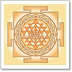 Style UR Home - Shri Chakra Yantra -18 x 18- Vinyl Non Tearable High Quality Printed poster