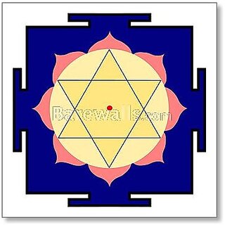                       Style UR Home -Sacred yantra of Lord Krishna - Art Print - 18 x 18                                              