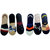 VOICI -No Show Socks for Men 6 Pair of Low Cut Lace Anti-Skid Flat  Liners loafer sockSs