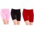 GMR girls Cotton cycling / Yoga / Sports shorts pack of 3 - Red,Pink,Black ( 10 to 13 years )