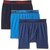 RupaFrontline Hunk Plain Long (Drawer) Trunk Assorted Colour Pack of 3 (Non Returnable item)