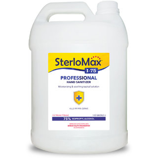 SterloMax 75 Isopropyl Alcohol-based Hand Rub Sanitizer and Disinfectant 5 Litres