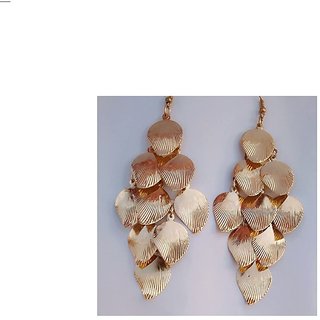                       Earring Mango shape Alloy Dangle and Gold plated Drop Earrings for Women                                              
