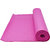 PVC Foam Yoga Mat, 3mm Thick  6 Feet x 2 Feet - Dark Pink