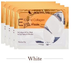 FOREVER YOUTH 10Pcs 5 Pair 24K Gold Crystal Collagen Eye Mask Eye Patches For Eye Care