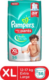 Pampers Baby-Dry Pants Diaper - XL (56 Pieces)