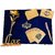 JEWEL FUEL 24K Gold Rose with Love Stand, Gold Playing Cards and Crystal Filled Gold Plated Pen Gift Set
