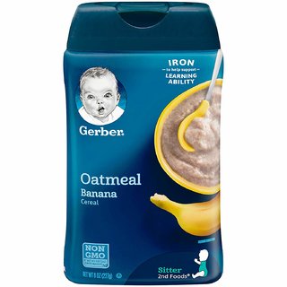 gerber oatmeal probiotic foods cereals 227g 8oz nestle nestum wheat shopclues apreciosderemate rice canister expandir