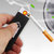 USB Flameless, Windproof, Electronic and Rechargeable Cigarette Lighter - Black