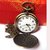 Vntage DAD Metal Keychain For Bike Car Bag Pocket Watch Clock Golden Pendant