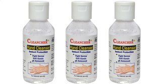 Cleanchek Hand Sanitizer 100 ml.(Pack of 3)Black/White