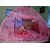 Polyester Double Bed Foldable Mosquito Net  (Light Pink) By  SOUMYA ENTERPRISE