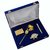 JEWEL FUEL Gift Set 24K Gold Rose, Gold Playing Cards, Feng-Shui Tortoise and Crystal Filled Gold Plated Pen