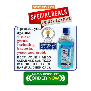 Hand Sanitizer MR. SAFE with HERBAL  ALCOHOL GOODNESS