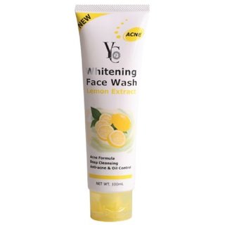 New YC Whitening Face Wash Lemon Extract 100ml.(deep cleansing oil control) PACK OF 6 PCS