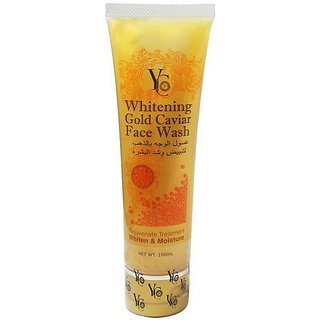                       YC Whitening Gold Caviar Face Wash Rejuvenate Treatment Whiten  Moisture                                              