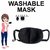 Liboni ( Bersache ) Transparent Sanitizer  Face Mask - Washable Face Masks  Sanitizers Combo (1 pcs + 1 pcs)