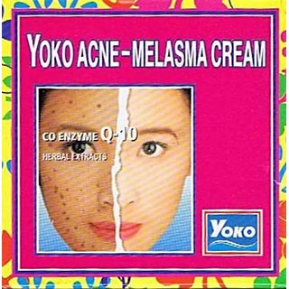 Yoko Acne Melasma Cream Herbal Formula 4g (Pack of 2)  ORIGINAL