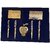 JEWEL FUEL 24K Gold Playing Cards, 4 Gold Plated Ball Pen, Apple Table Clock and Visiting Card Holder Gift Set