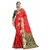 Aksharam Red Kanjeevaram Woven Design saree, has a zari border Blouse Piece