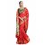 Aksharam Red Kanjeevaram Woven Design saree, has a zari border Blouse Piece