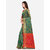 Green Kanjeevaram Woven Design saree, has a zari border Blouse Piece