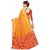 Mustard  Red Silk Blend Woven Design Banarasi Saree  zari border Blouse Piece