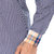 Bureture Men's Navy-Blue Spread Collar Checkered Shirt