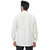 Bureture Men's Alyssum White Mandarin Collar Solid Shirt