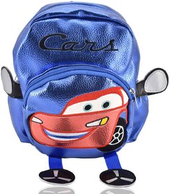 Mini Backpack Cars School Bag  For Kids- Blue
