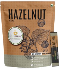 Greenbrrew Instant Natural Green Coffee for Weight Loss (Hazelnut, 20 Sachets) - Easy to Use