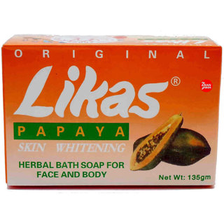                       Likas Papaya Skin Whitening Soap  (135 g)                                              