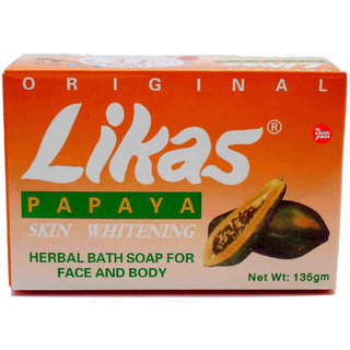 Likas Papaya Skin Whitening Soap (135 g) Likas Papaya Skin Whitening Soap (135 g)