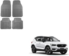 Auto Addict Car Simple Rubber Grey Mats Set of 4Pcs For Volvo XC40
