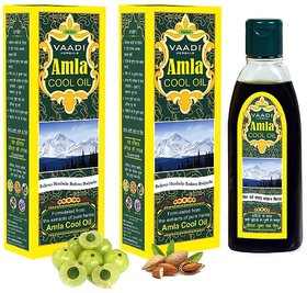 Vaadi Herbals Amla Cool Oil with Brahmi and Amla Extract (Pack of 2)