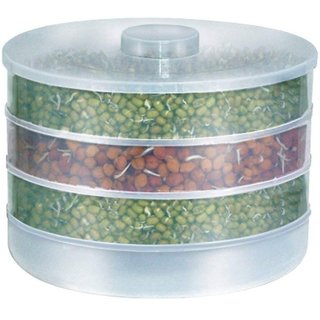 KREATIVE INDIA Sprout Maker  Plastic Sprout maker box  Hygienic Sprout Maker With 4 Container  Organic Home Making Fr