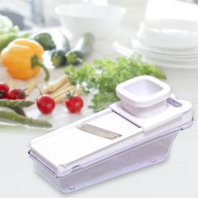 Nueva Ultra Stainless Steel Blade Vegetable and Dry Fruit Slicer Multi Purpose Adjustable Slicer
