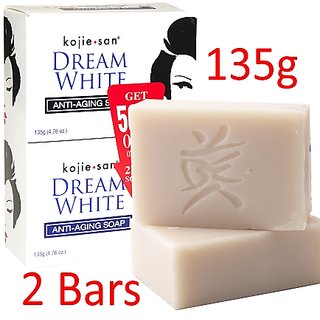 Kojie San Dream White Soap 2 in 1 135g Each (Pack Of 2) Anti Ageing Soap Kojie San Dream White Soap 2 in 1 135g Each (Pack Of 2) Anti Ageing Soap