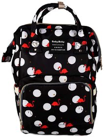 House of Quirk Baby Diaper Bag Maternity Backpack (Black)