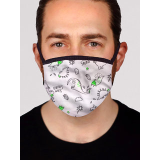 Stylish Printed Face Mask for Men - Design 10