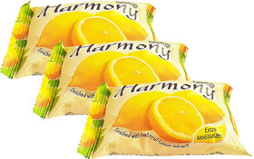 Harmony Lemon Fruity Soap - 75g (Pack Of 3)