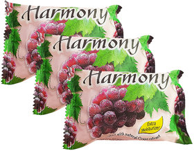 Harmony Grape Fruity Soap - 75g (Pack Of 3)