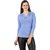 Texco Party Full Sleeve Solid Women Blue Top