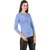 Texco Party Full Sleeve Solid Women Blue Top