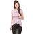 Texco Party Short Sleeve Solid Women Purple Top