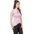 Texco Party Short Sleeve Solid Women Purple Top