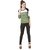 Texco Party 3/4 Sleeve Color Block Women Green, White, Black Top