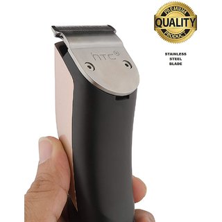 htc at 228 rechargeable cordless beard trimmer for men gold