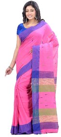DESH BIDESH Pure Cotton 100 Traditional Bengali Handloom Tant Saree Very Soft Cotton Materials With Blouse